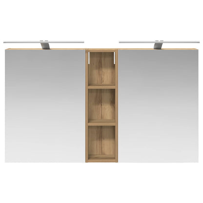 Set di Armadi da Bagno con lo scaffale 3 pcs 120 x 14,5 x 70 cm