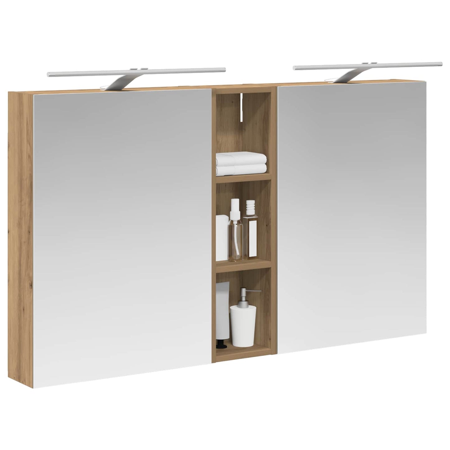 Set di Armadi da Bagno con lo scaffale 3 pcs 120 x 14,5 x 70 cm | homemem39