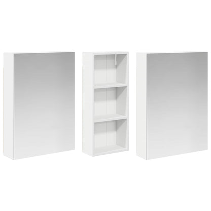 Set di Armadi da Bagno con lo scaffale 3 pcs 130 x 14,5 x 70 cm | homemem39