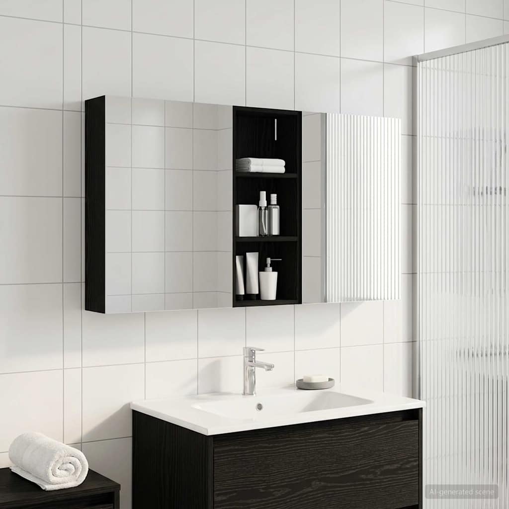 Set di Armadi da Bagno con lo scaffale 3 pcs 130 x 14,5 x 70 cm | homemem39