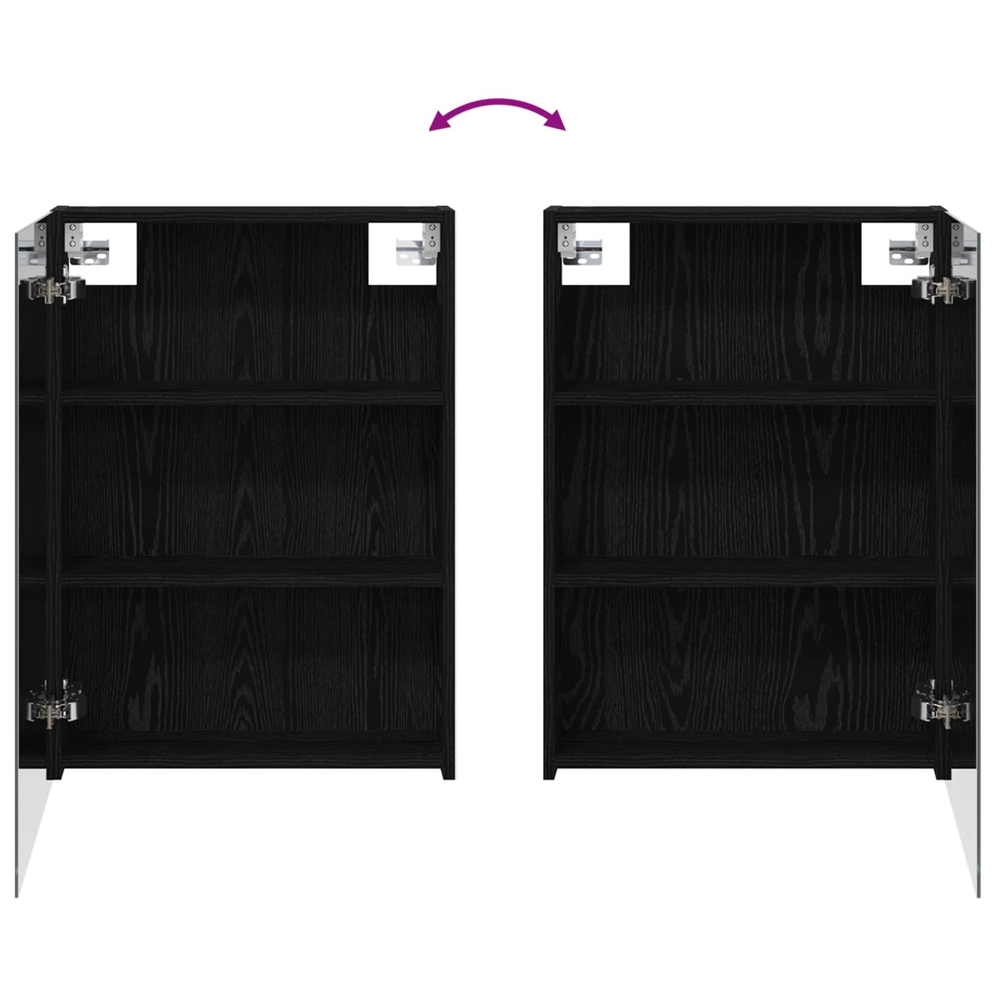 Set di Armadi da Bagno con lo scaffale 3 pcs 130 x 14,5 x 70 cm