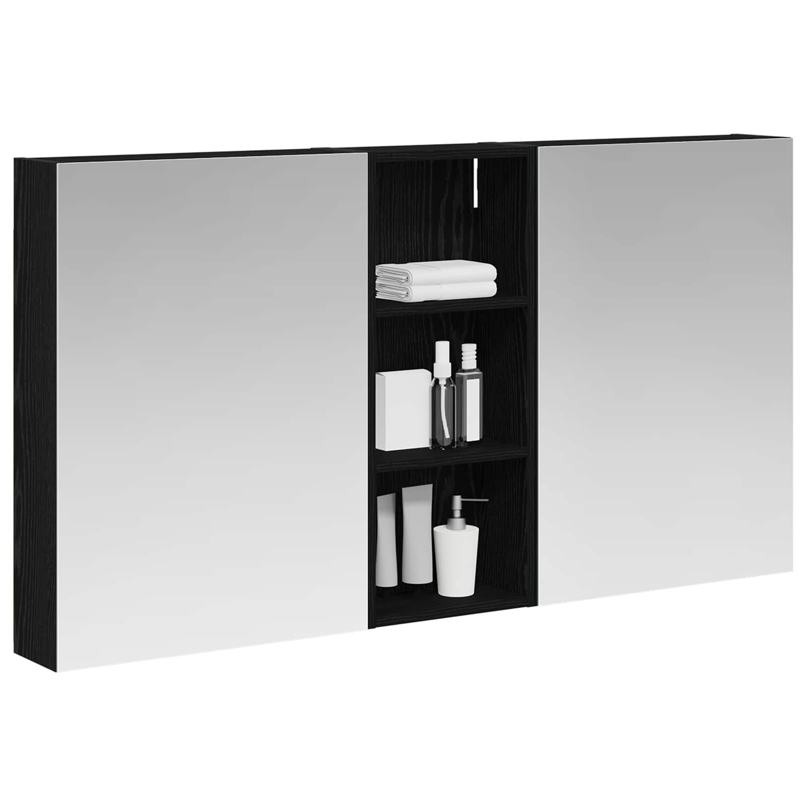 Set di Armadi da Bagno con lo scaffale 3 pcs 130 x 14,5 x 70 cm | homemem39