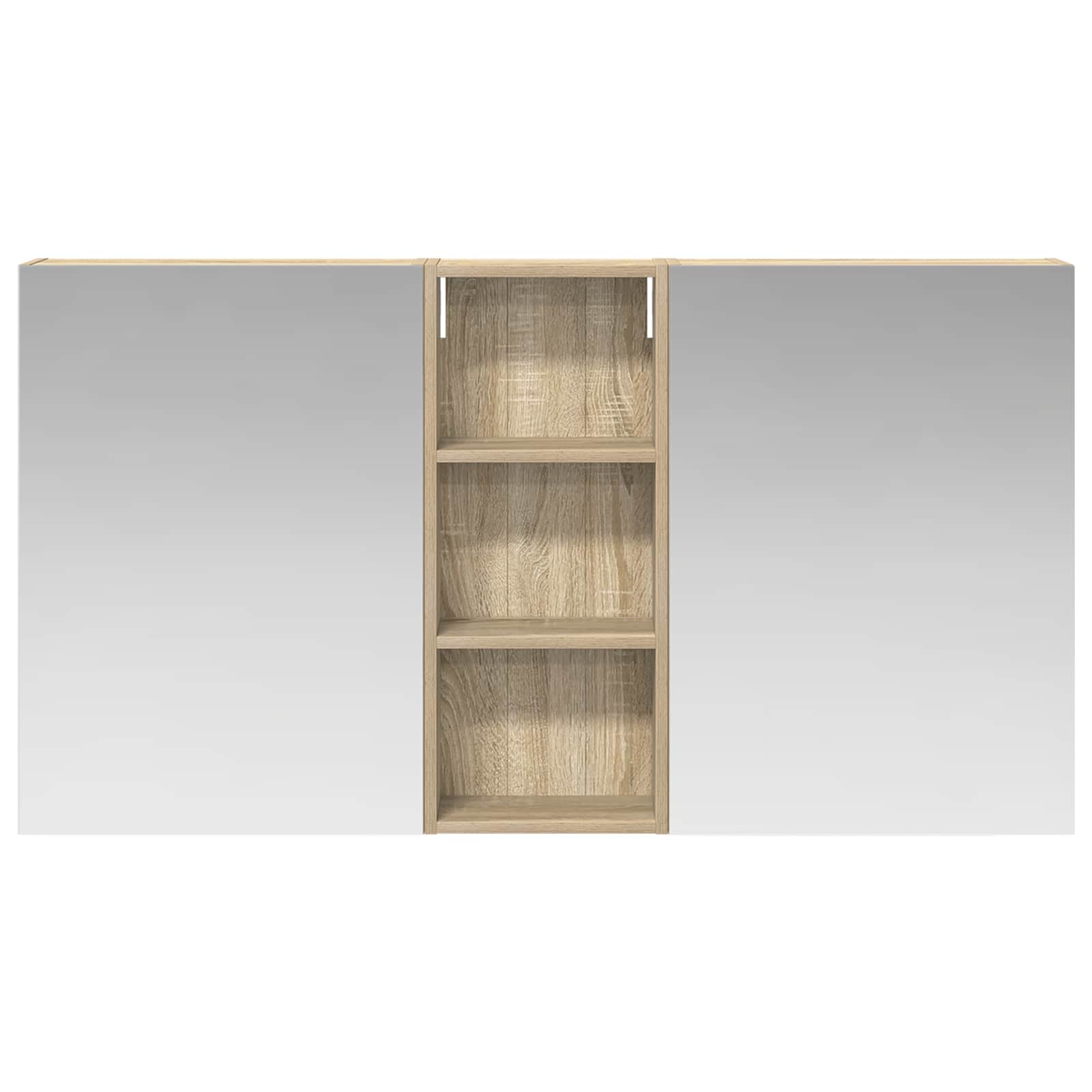 Set di Armadi da Bagno con lo scaffale 3 pcs 130 x 14,5 x 70 cm | homemem39