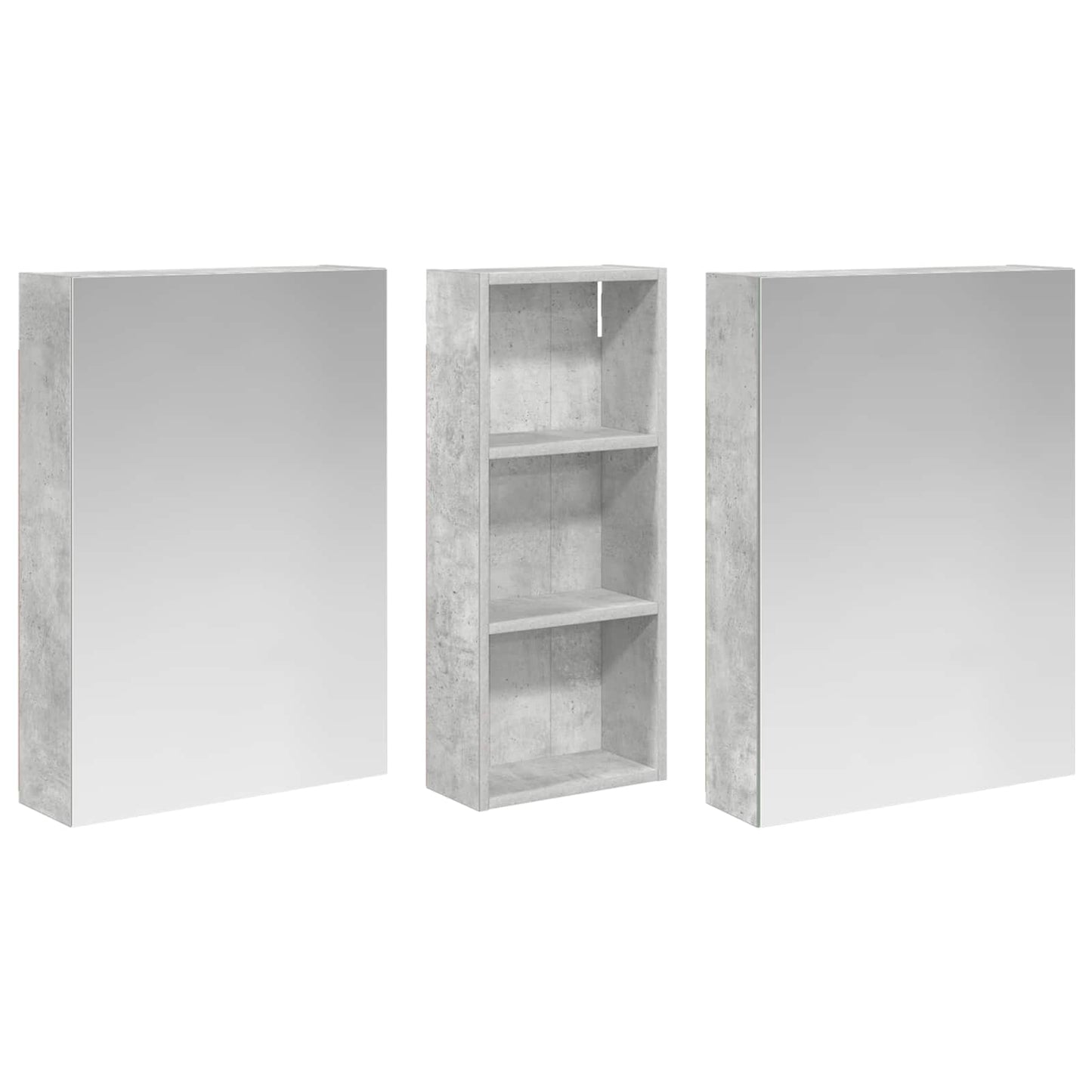 Set di Armadi da Bagno con lo scaffale 3 pcs 130 x 14,5 x 70 cm