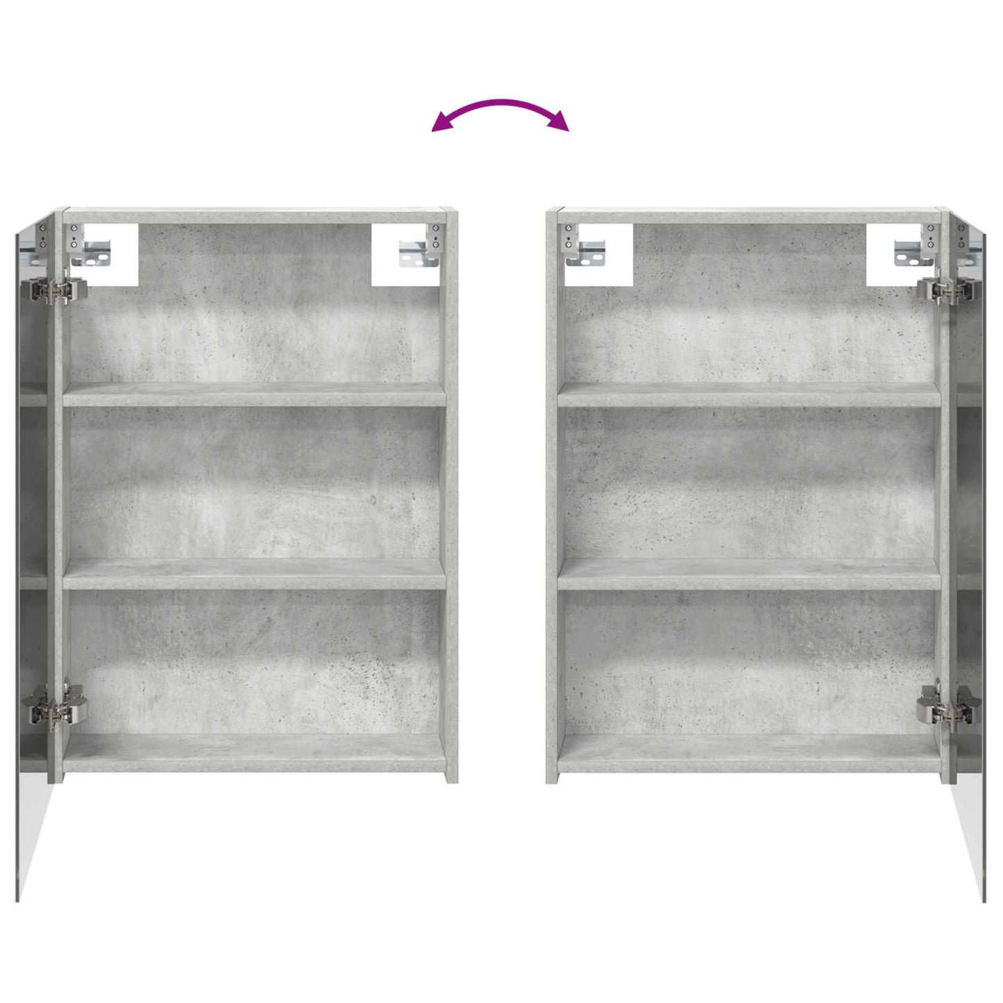 Set di Armadi da Bagno con lo scaffale 3 pcs 130 x 14,5 x 70 cm