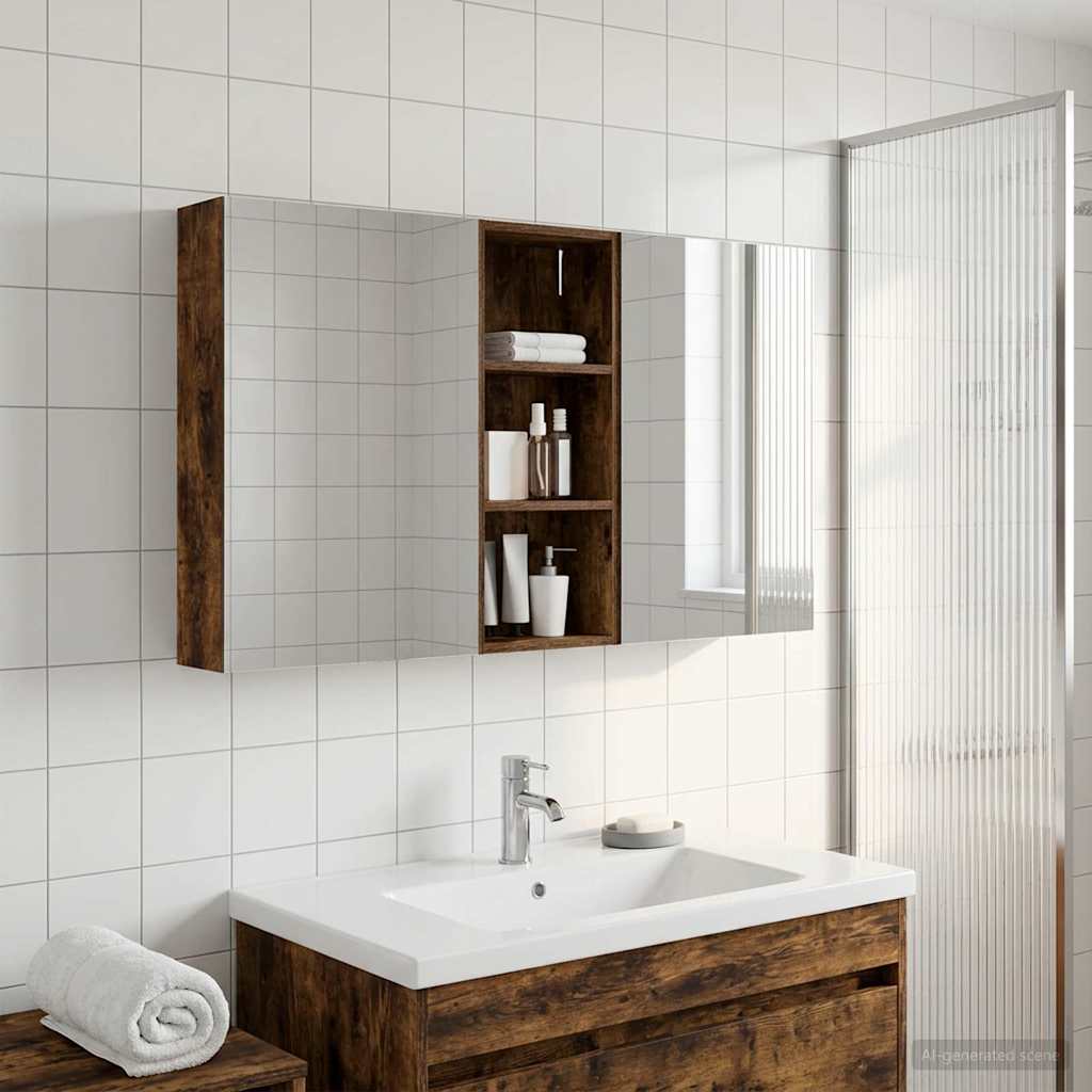 Set di Armadi da Bagno con lo scaffale 3 pcs 130 x 14,5 x 70 cm | homemem39