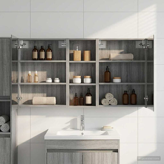Set di Armadi da Bagno con lo scaffale 3 pcs 130 x 14,5 x 70 cm | homemem39