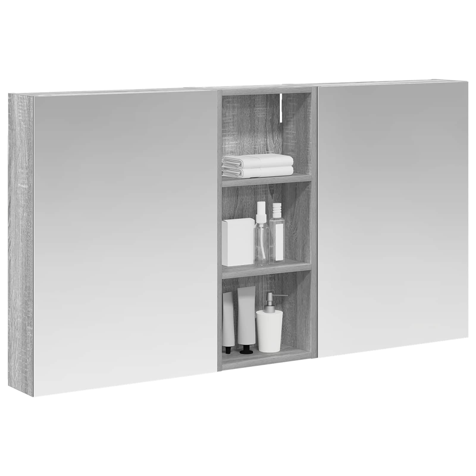 Set di Armadi da Bagno con lo scaffale 3 pcs 130 x 14,5 x 70 cm | homemem39