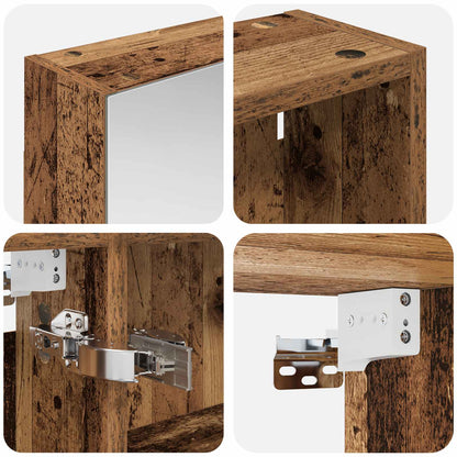 Set di Armadi da Bagno con lo scaffale 3 pcs 130 x 14,5 x 70 cm | homemem39