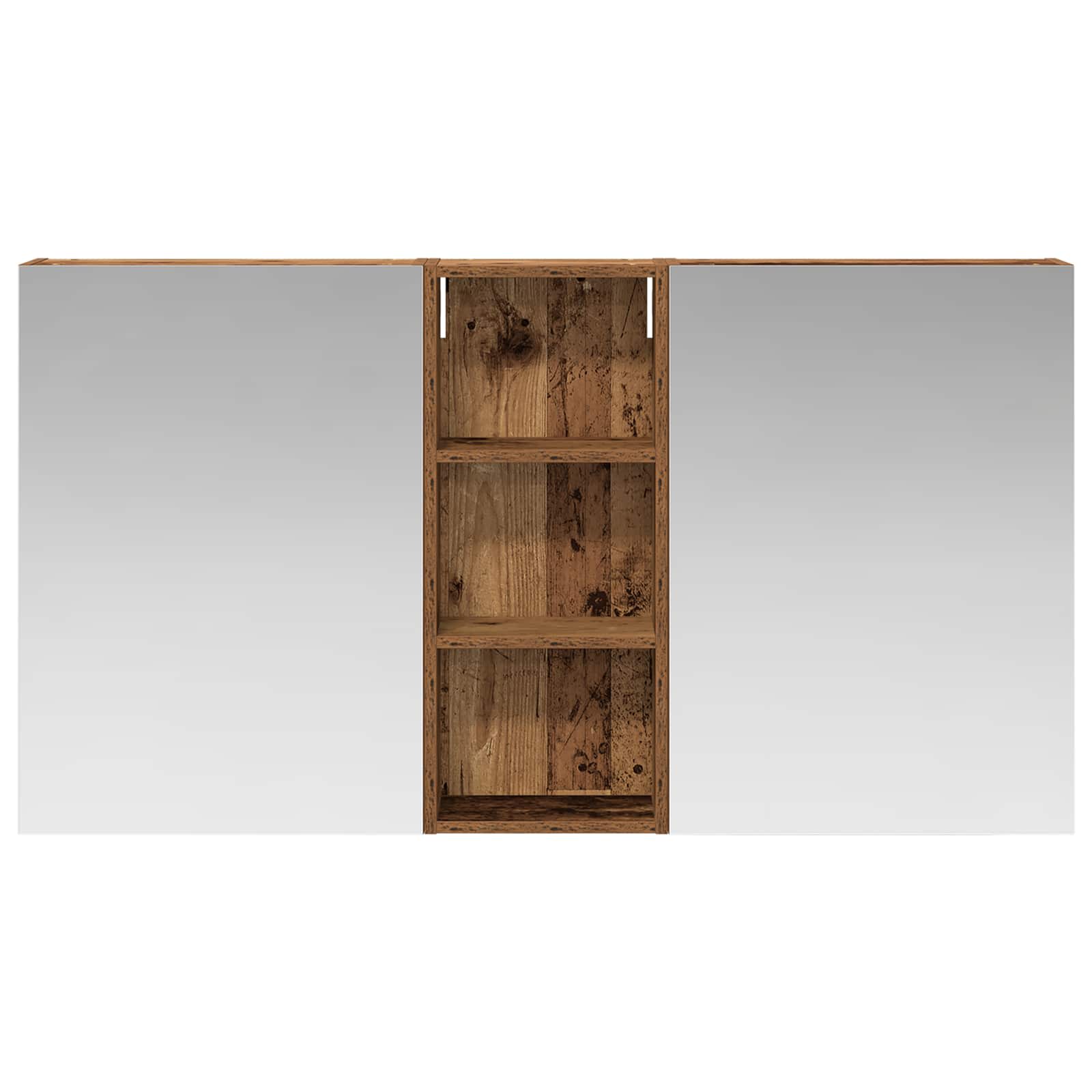 Set di Armadi da Bagno con lo scaffale 3 pcs 130 x 14,5 x 70 cm | homemem39
