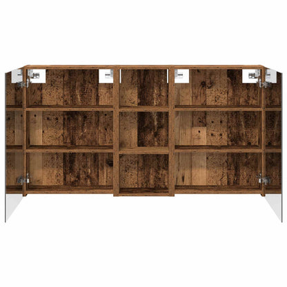 Set di Armadi da Bagno con lo scaffale 3 pcs 130 x 14,5 x 70 cm | homemem39
