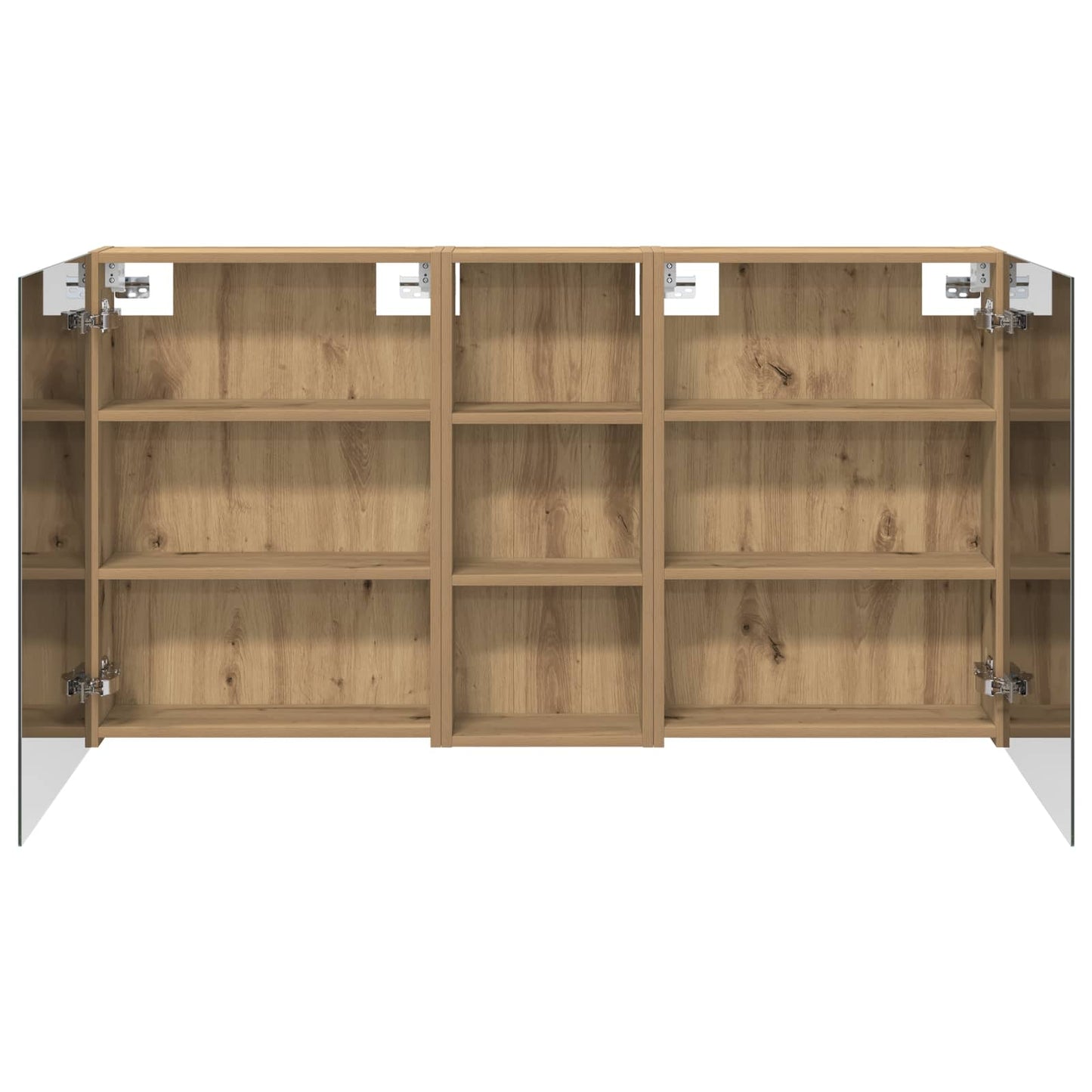 Set di Armadi da Bagno con lo scaffale 3 pcs 130 x 14,5 x 70 cm | homemem39