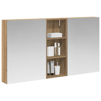 Set di Armadi da Bagno con lo scaffale 3 pcs 130 x 14,5 x 70 cm