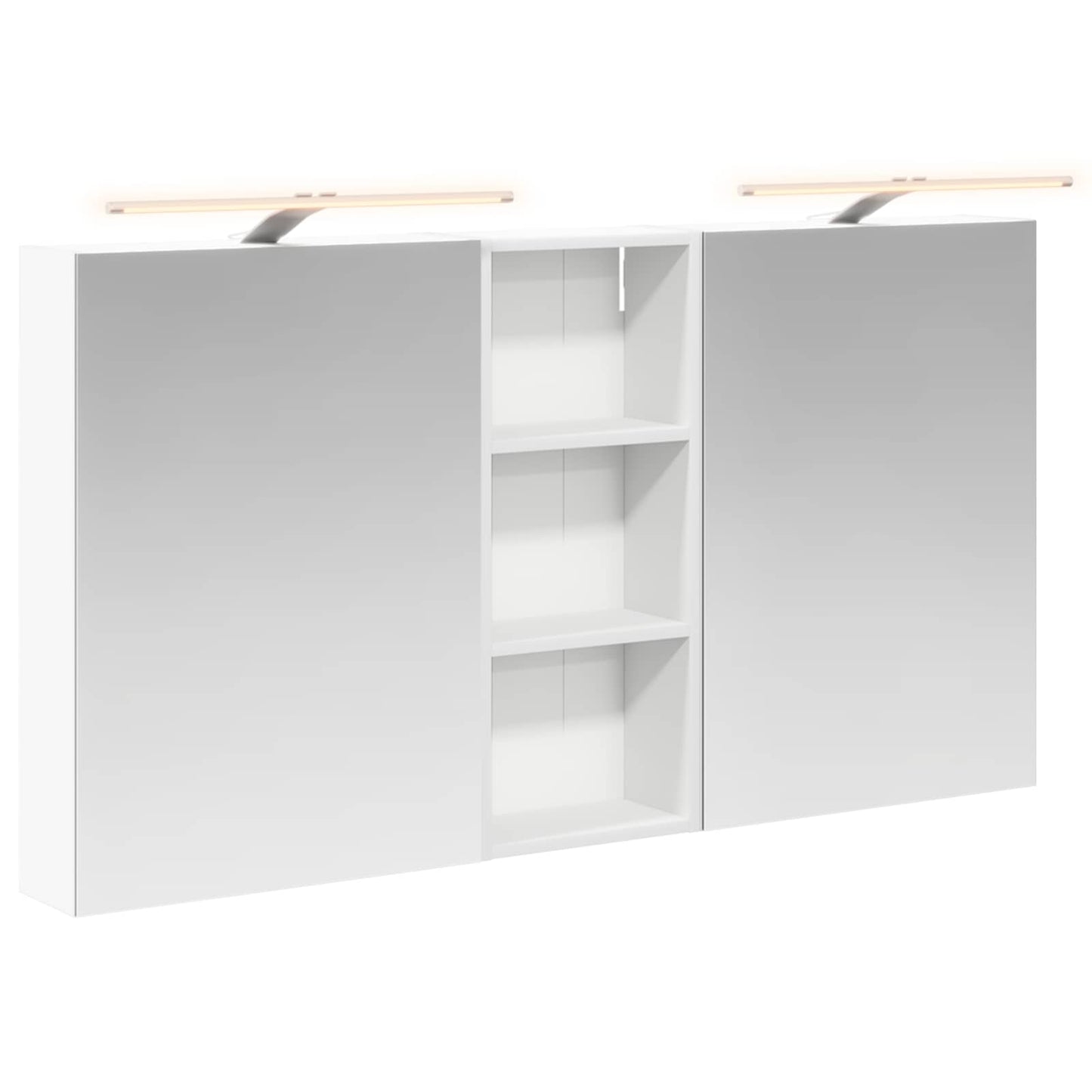 Set di Armadi da Bagno con lo scaffale 3 pcs 130 x 14,5 x 70 cm