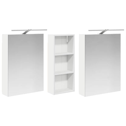 Set di Armadi da Bagno con lo scaffale 3 pcs 130 x 14,5 x 70 cm