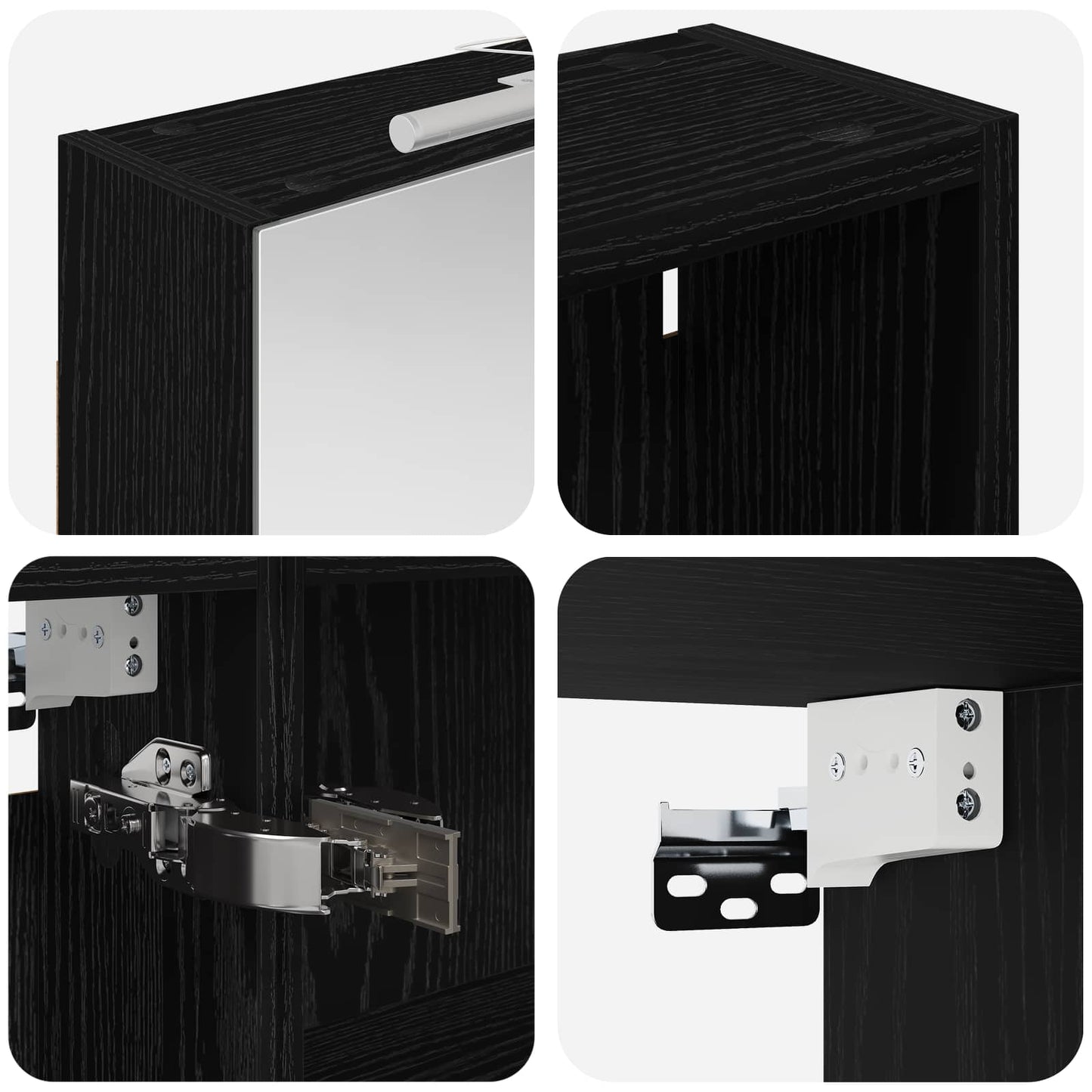 Set di Armadi da Bagno con lo scaffale 3 pcs 130 x 14,5 x 70 cm | homemem39