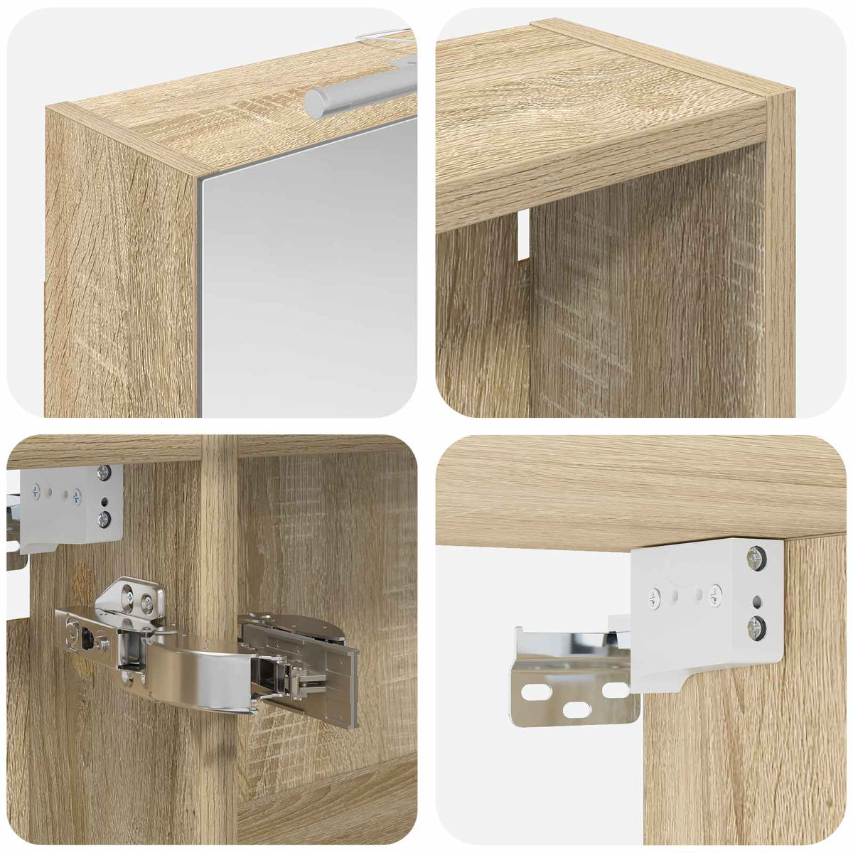 Set di Armadi da Bagno 3 pz 130 x 14,5 x 70 cm | homemem39