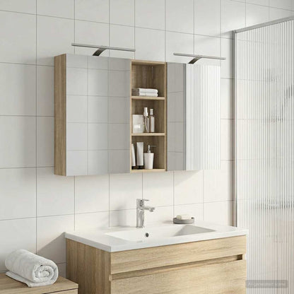 Set di Armadi da Bagno con lo scaffale 3 pcs 130 x 14,5 x 70 cm