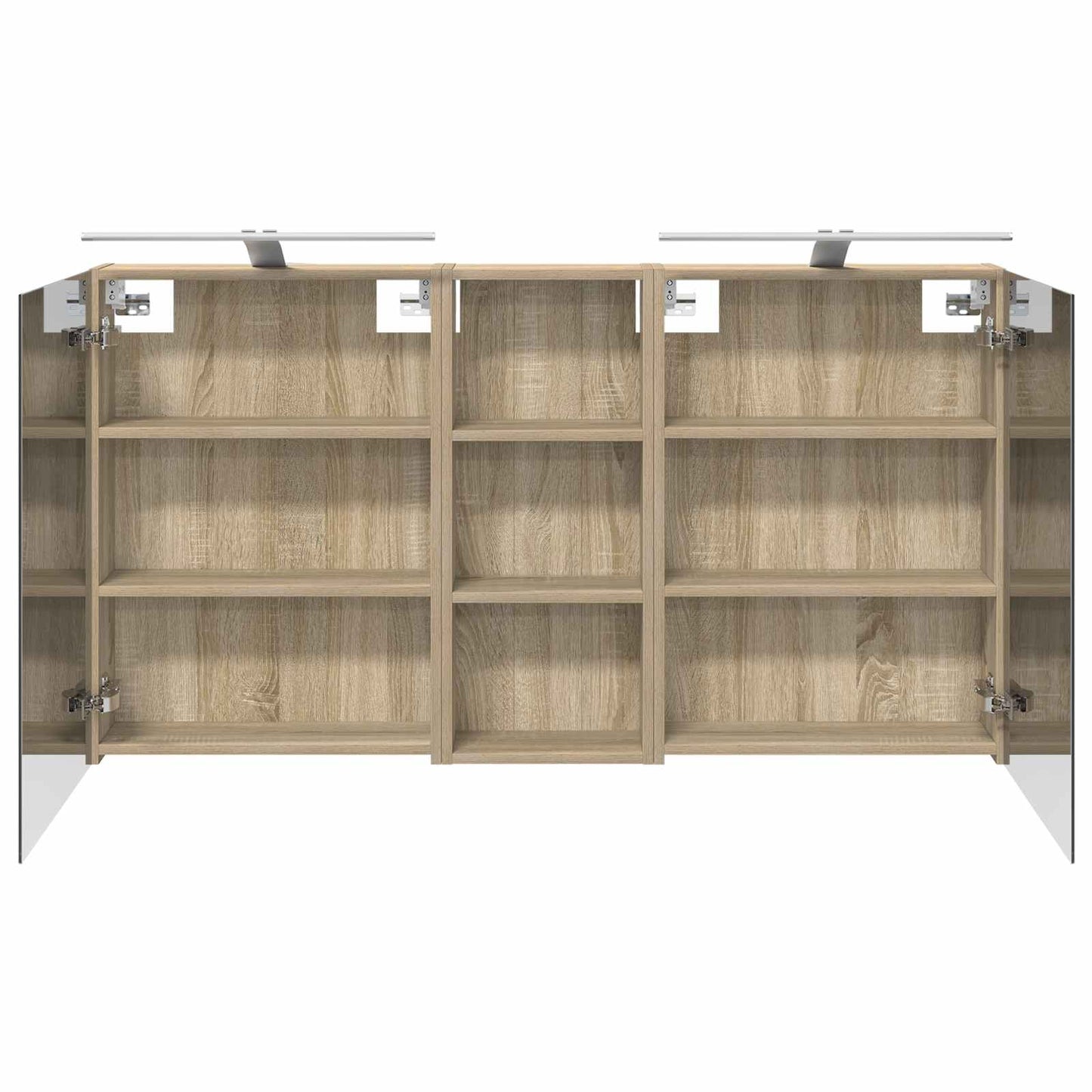 Set di Armadi da Bagno con lo scaffale 3 pcs 130 x 14,5 x 70 cm