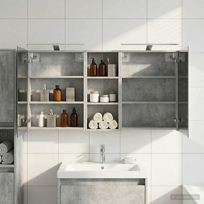 Set di Armadi da Bagno con lo scaffale 3 pcs 130 x 14,5 x 70 cm | homemem39