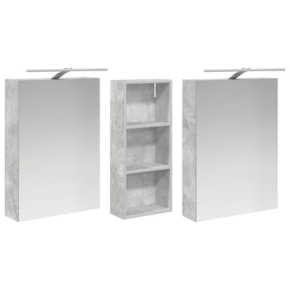 Set di Armadi da Bagno con lo scaffale 3 pcs 130 x 14,5 x 70 cm