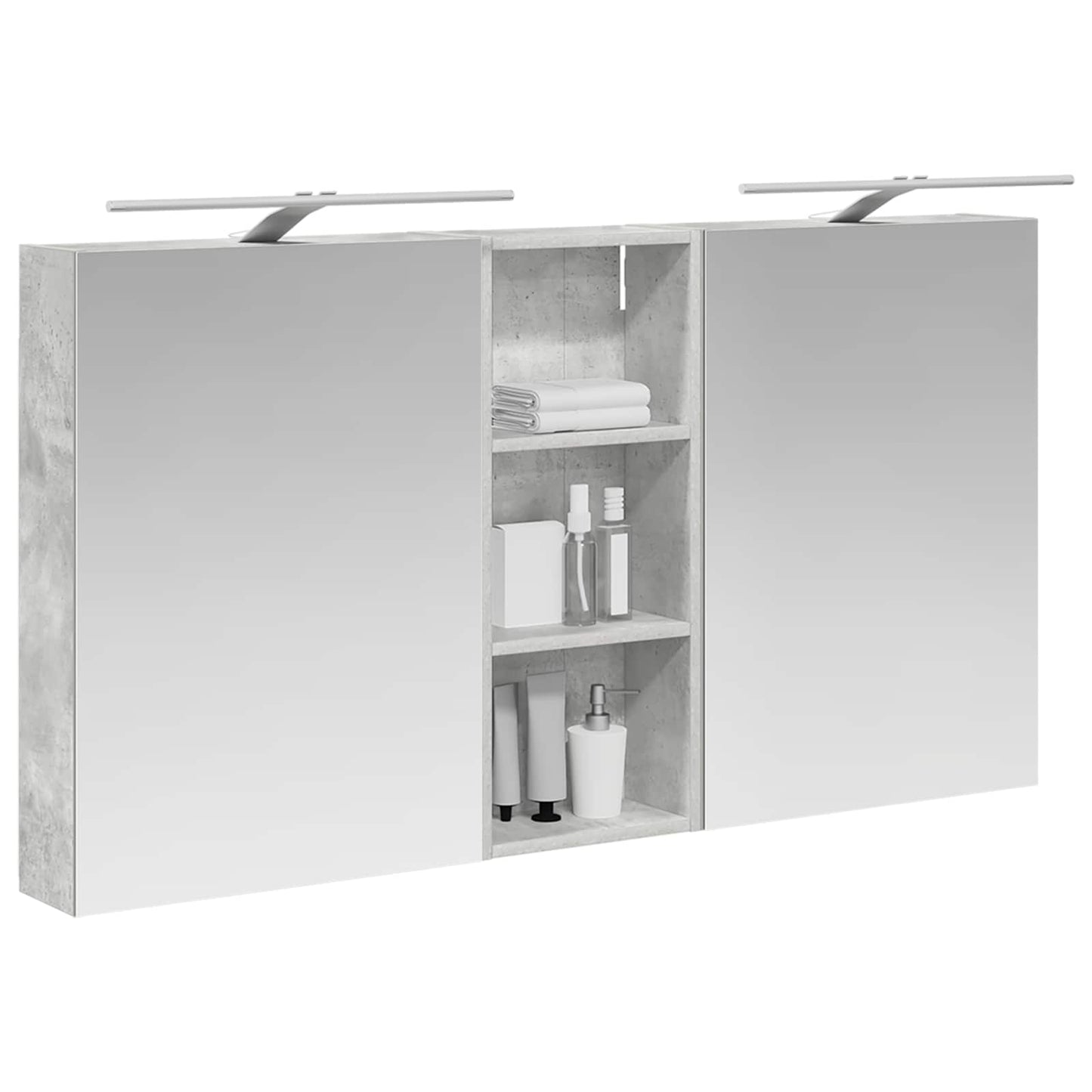 Set di Armadi da Bagno con lo scaffale 3 pcs 130 x 14,5 x 70 cm