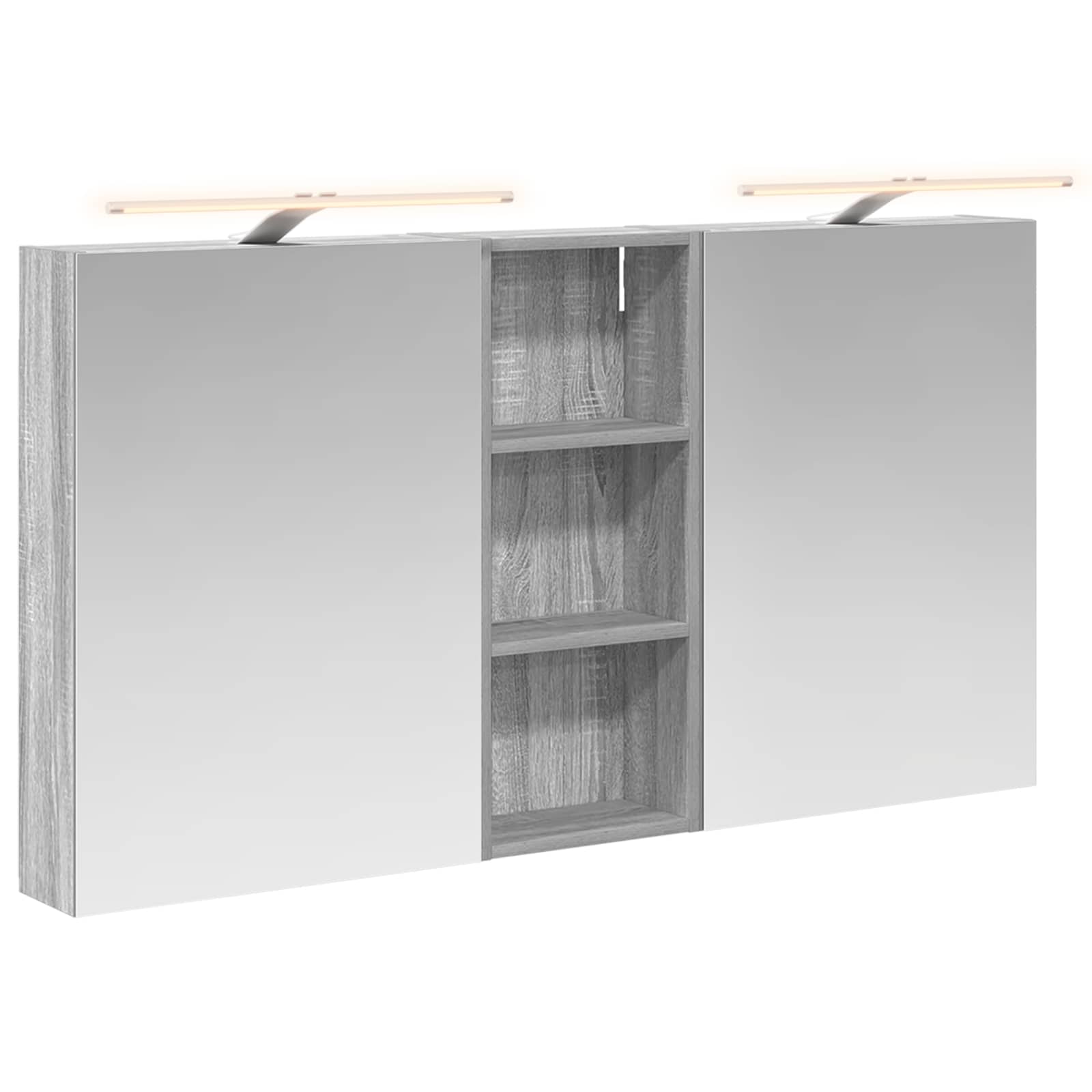 Set di Armadi da Bagno con lo scaffale 3 pcs 130 x 14,5 x 70 cm | homemem39