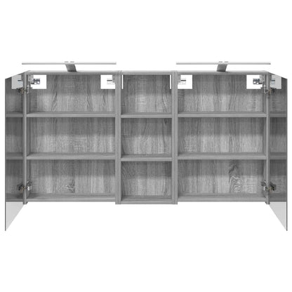 Set di Armadi da Bagno con lo scaffale 3 pcs 130 x 14,5 x 70 cm