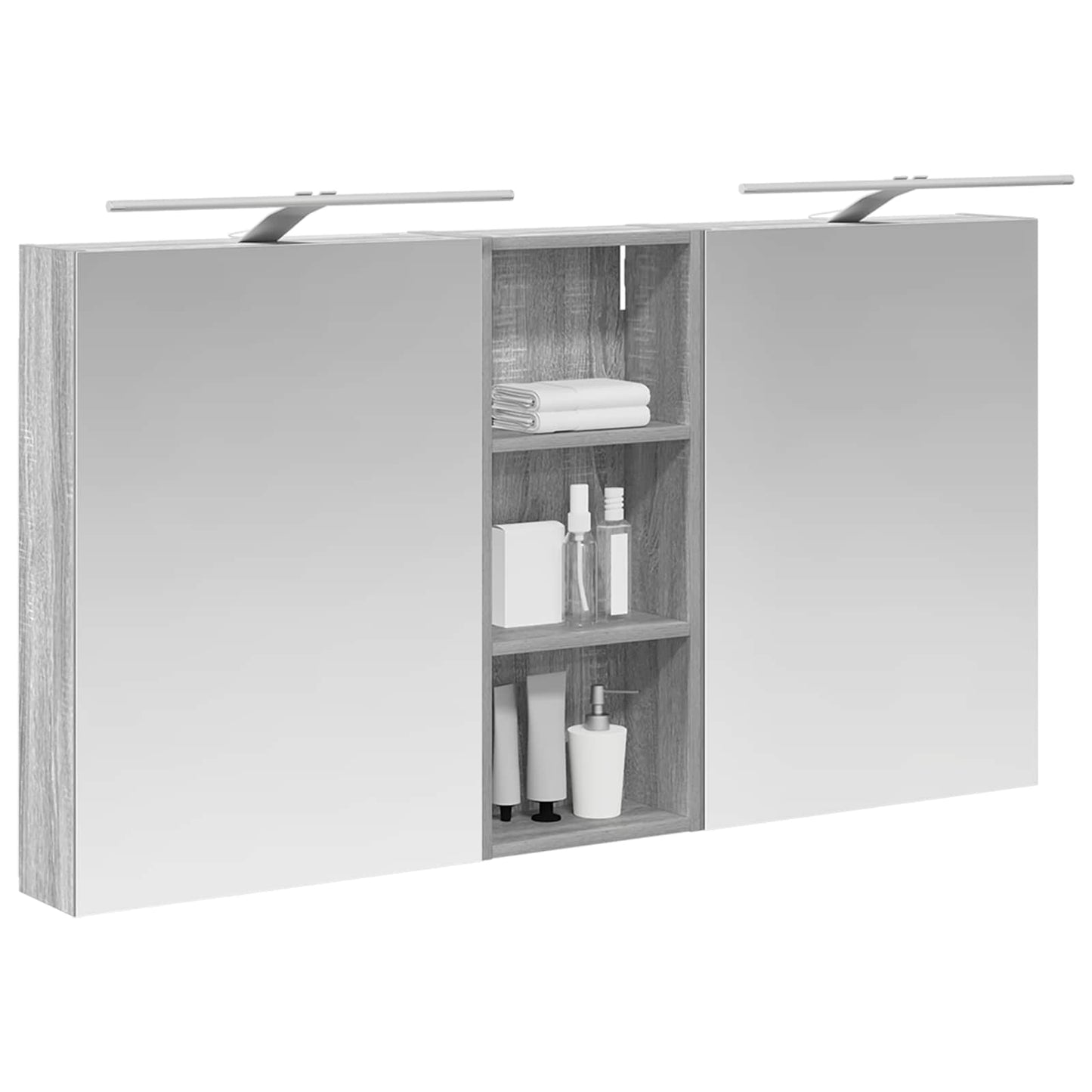 Set di Armadi da Bagno con lo scaffale 3 pcs 130 x 14,5 x 70 cm
