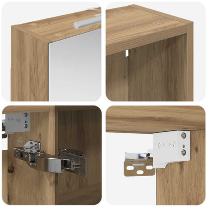Set di Armadi da Bagno con lo scaffale 3 pcs 130 x 14,5 x 70 cm | homemem39