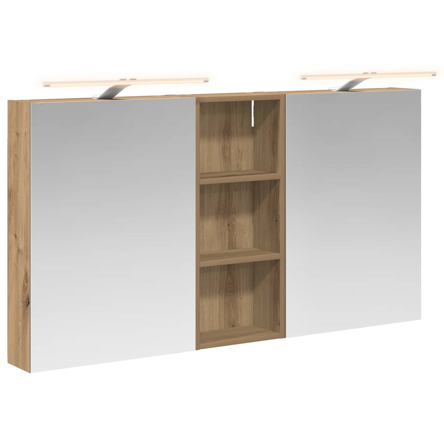 Set di Armadi da Bagno con lo scaffale 3 pcs 130 x 14,5 x 70 cm | homemem39