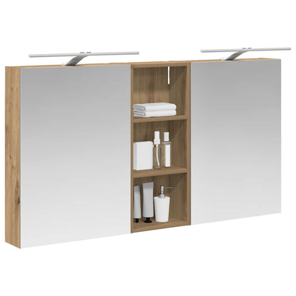 Set di Armadi da Bagno con lo scaffale 3 pcs 130 x 14,5 x 70 cm | homemem39