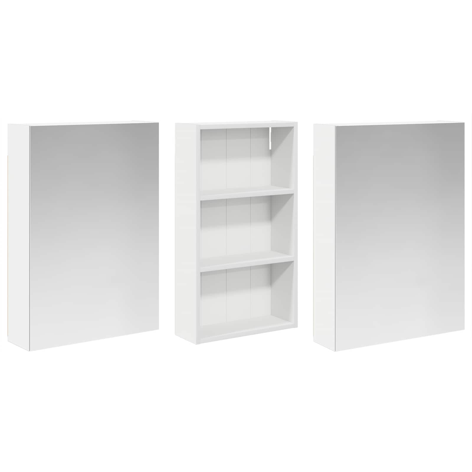Set di Armadi da Bagno con lo scaffale 3 pcs 140 x 14,5 x 70 cm | homemem39