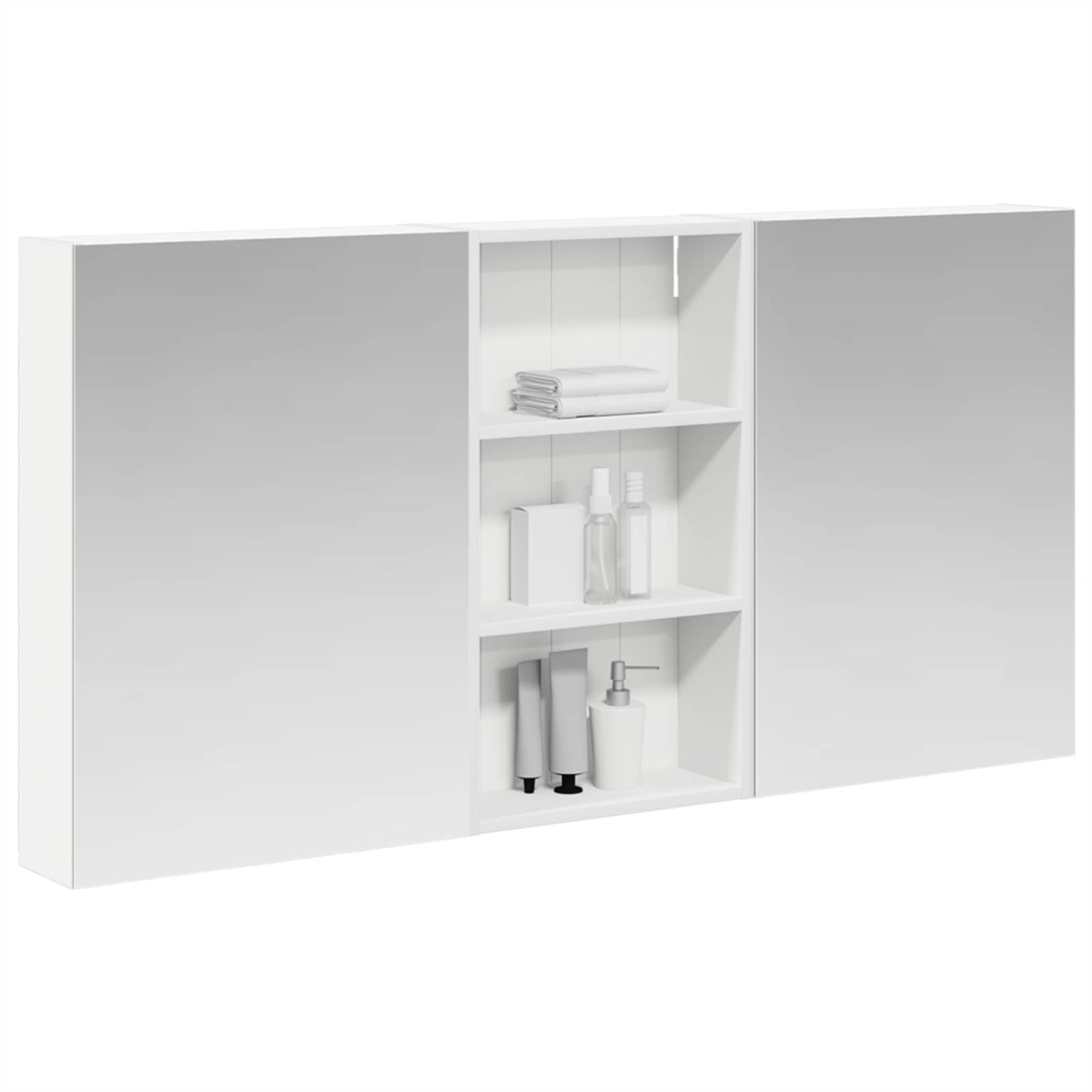 Set di Armadi da Bagno con lo scaffale 3 pcs 140 x 14,5 x 70 cm | homemem39