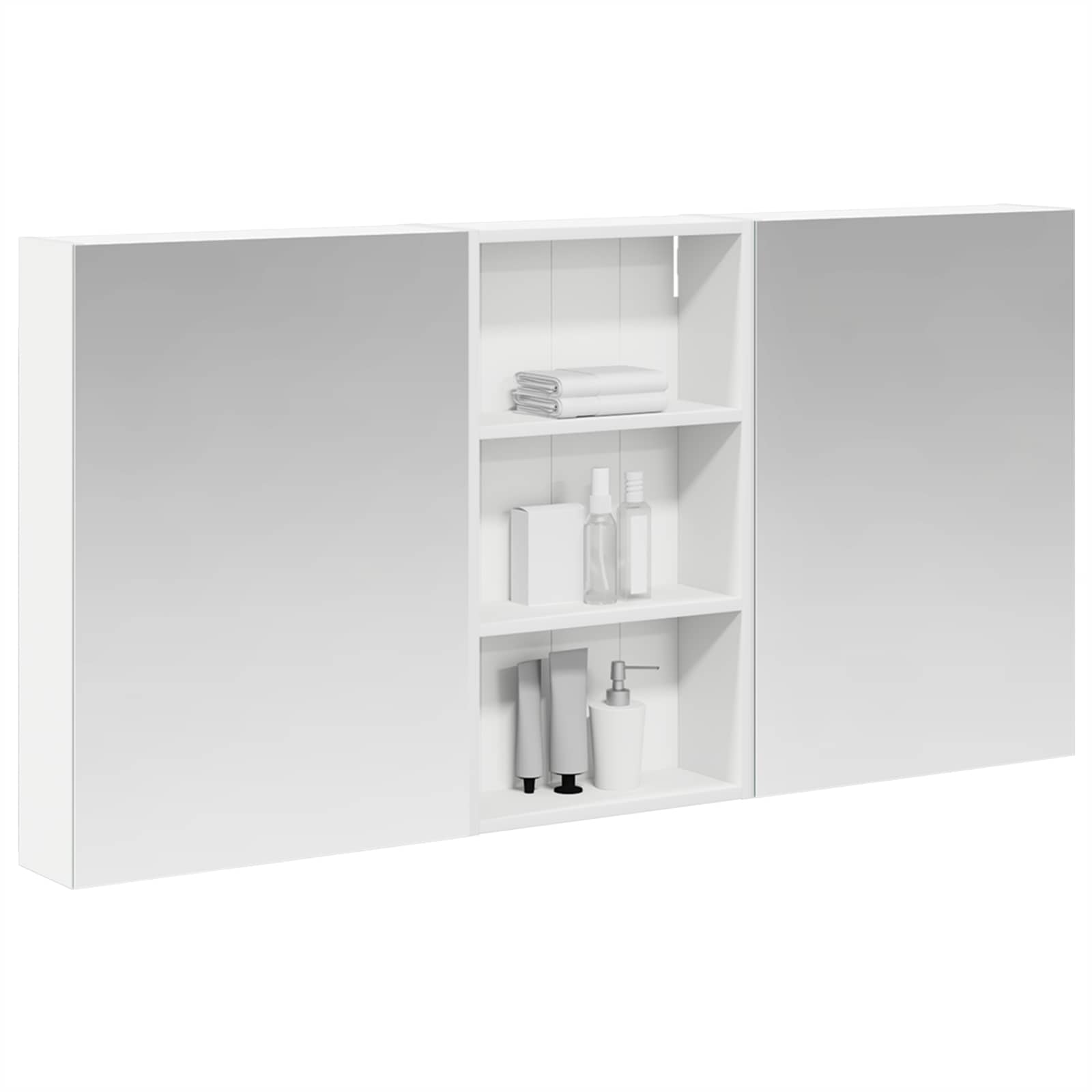 Set di Armadi da Bagno con lo scaffale 3 pcs 140 x 14,5 x 70 cm | homemem39