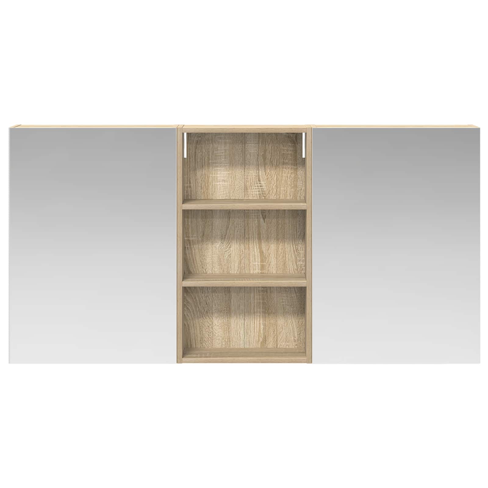 Set di Armadi da Bagno con lo scaffale 3 pcs 140 x 14,5 x 70 cm | homemem39