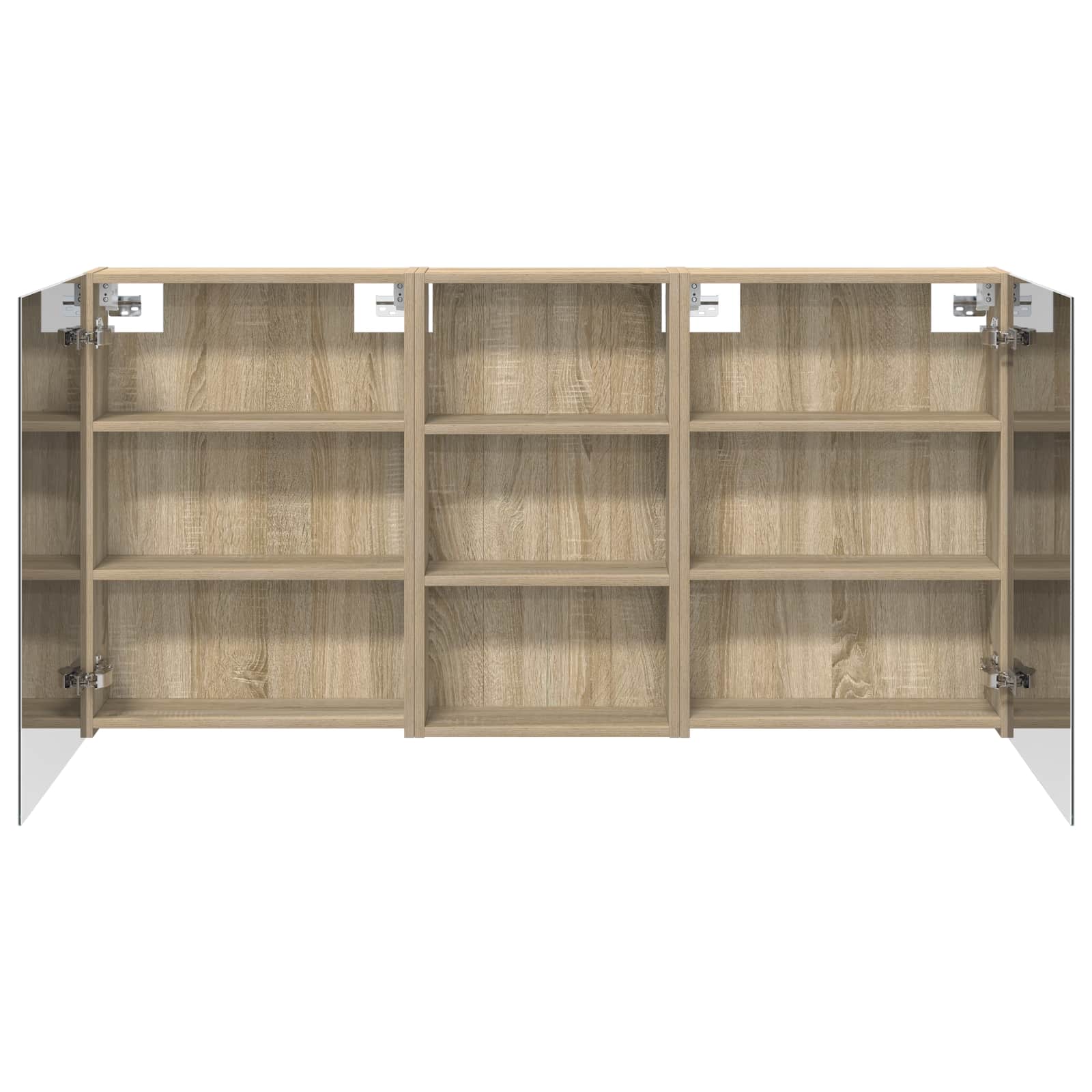 Set di Armadi da Bagno con lo scaffale 3 pcs 140 x 14,5 x 70 cm | homemem39