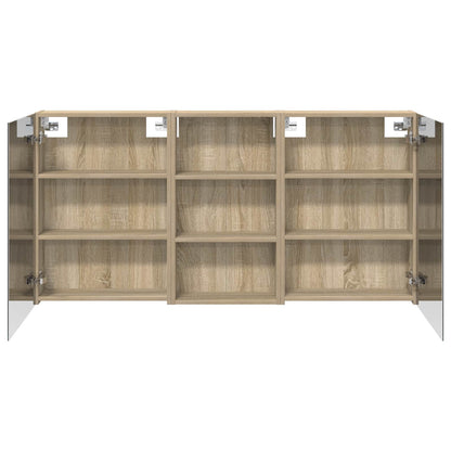 Set di Armadi da Bagno con lo scaffale 3 pcs 140 x 14,5 x 70 cm | homemem39