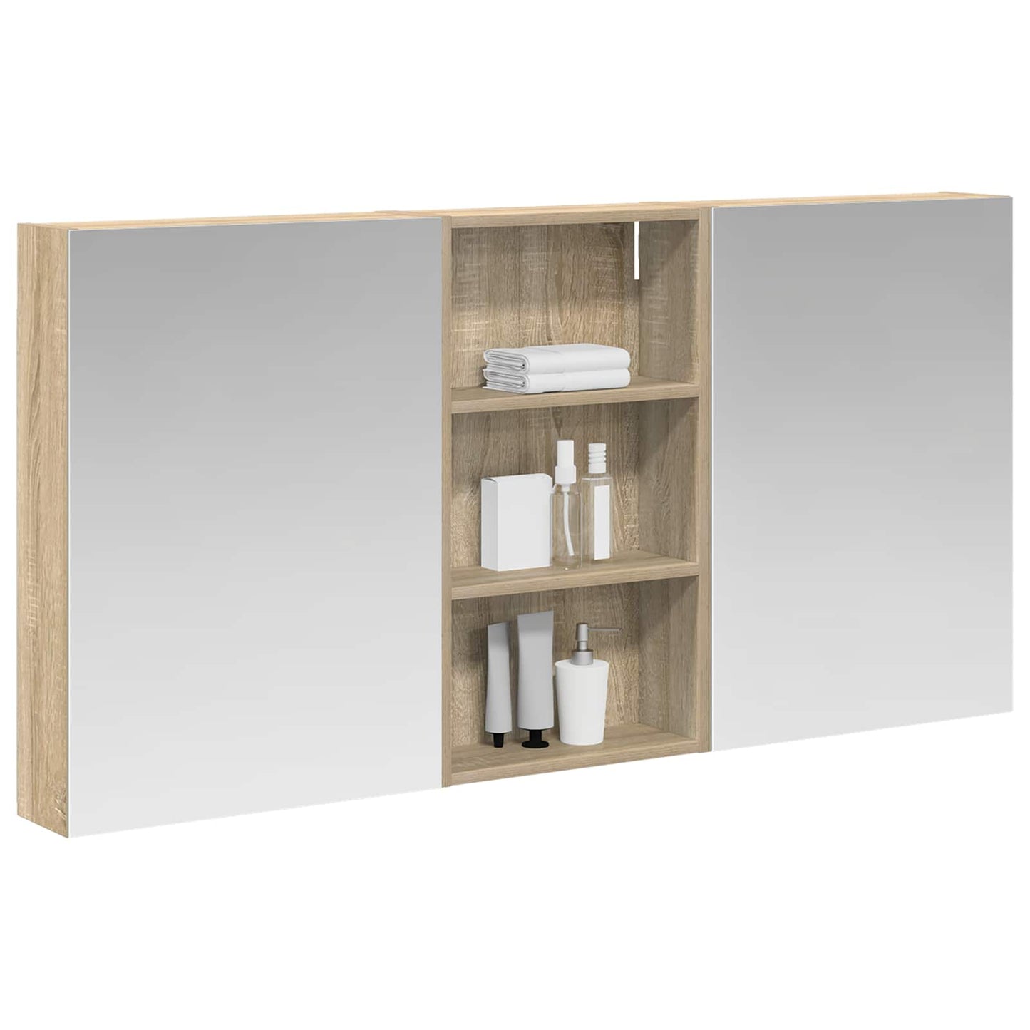 Set di Armadi da Bagno con lo scaffale 3 pcs 140 x 14,5 x 70 cm