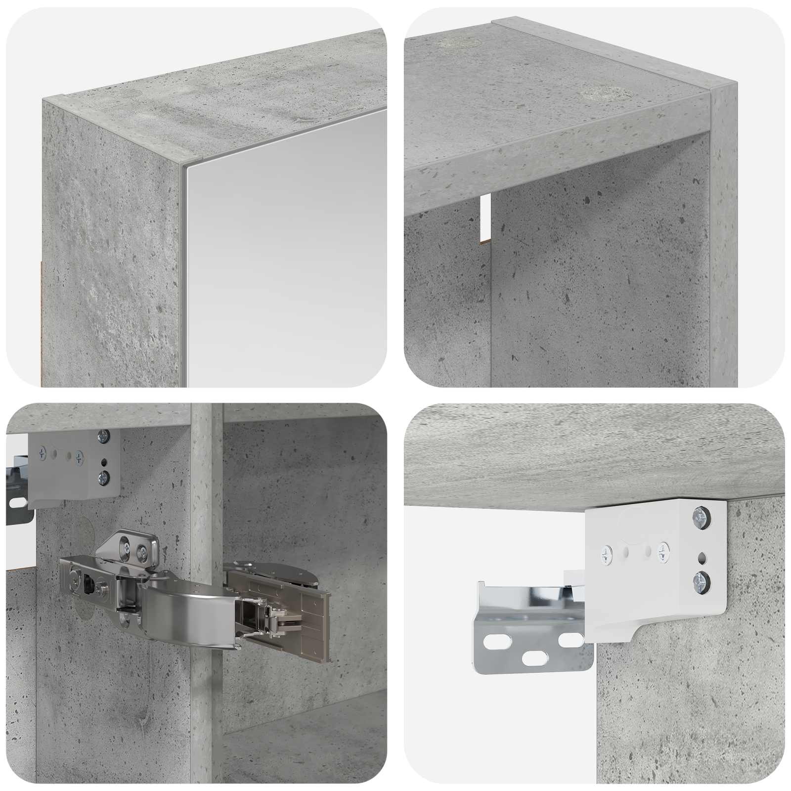 Set di Armadi da Bagno con lo scaffale 3 pcs 140 x 14,5 x 70 cm | homemem39