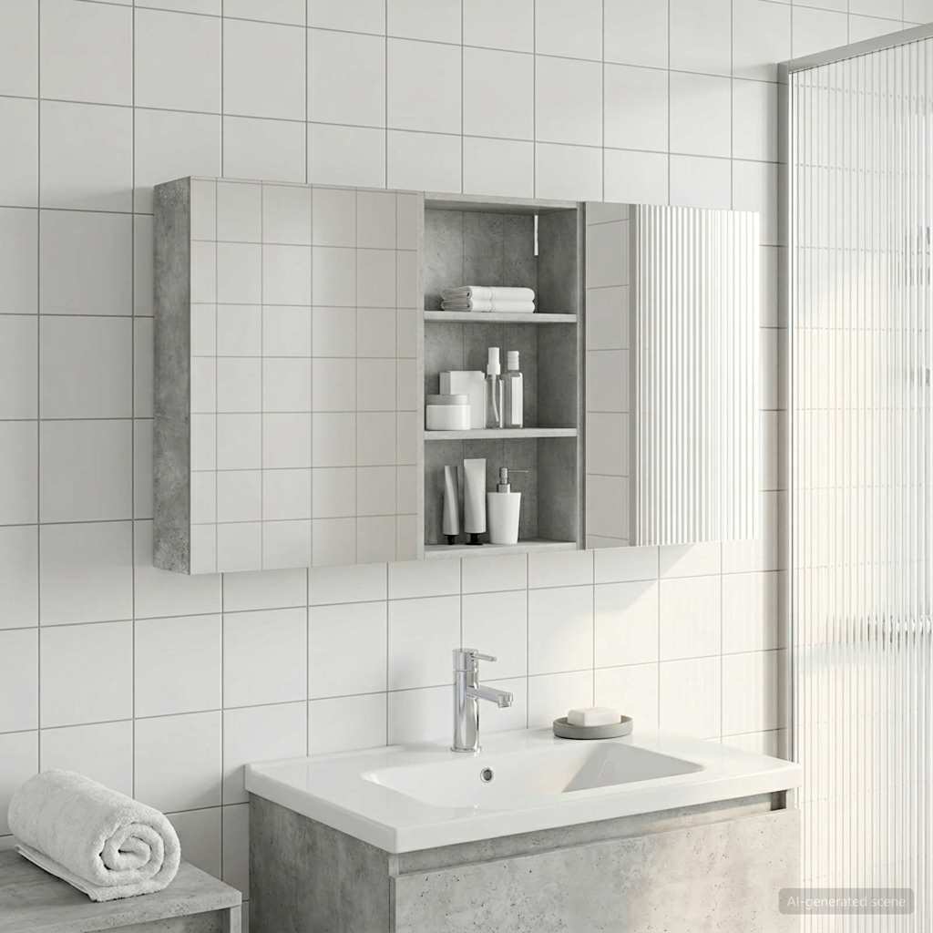Set di Armadi da Bagno con lo scaffale 3 pcs 140 x 14,5 x 70 cm | homemem39