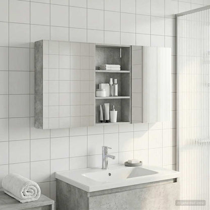 Set di Armadi da Bagno con lo scaffale 3 pcs 140 x 14,5 x 70 cm | homemem39