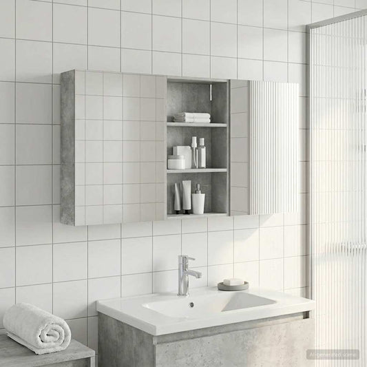 Set di Armadi da Bagno con lo scaffale 3 pcs 140 x 14,5 x 70 cm | homemem39