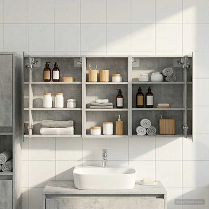 Set di Armadi da Bagno con lo scaffale 3 pcs 140 x 14,5 x 70 cm | homemem39