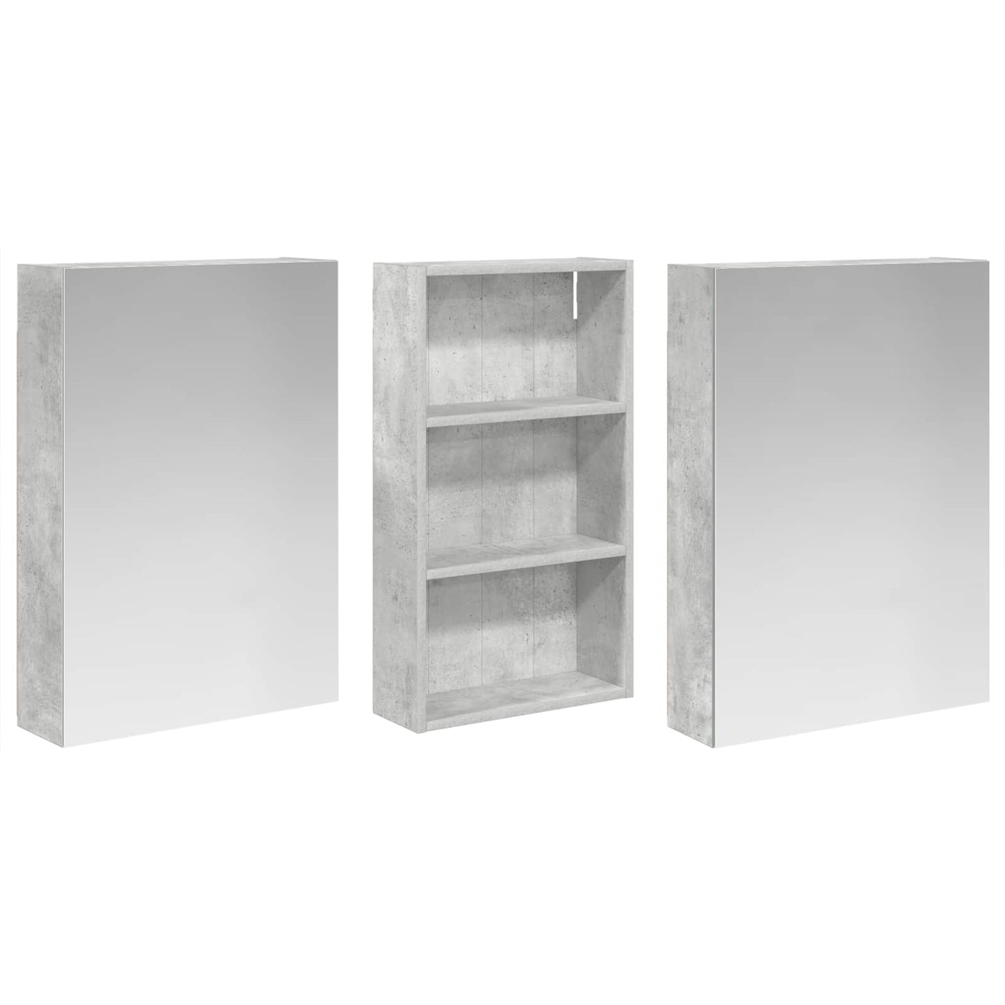 Set di Armadi da Bagno con lo scaffale 3 pcs 140 x 14,5 x 70 cm