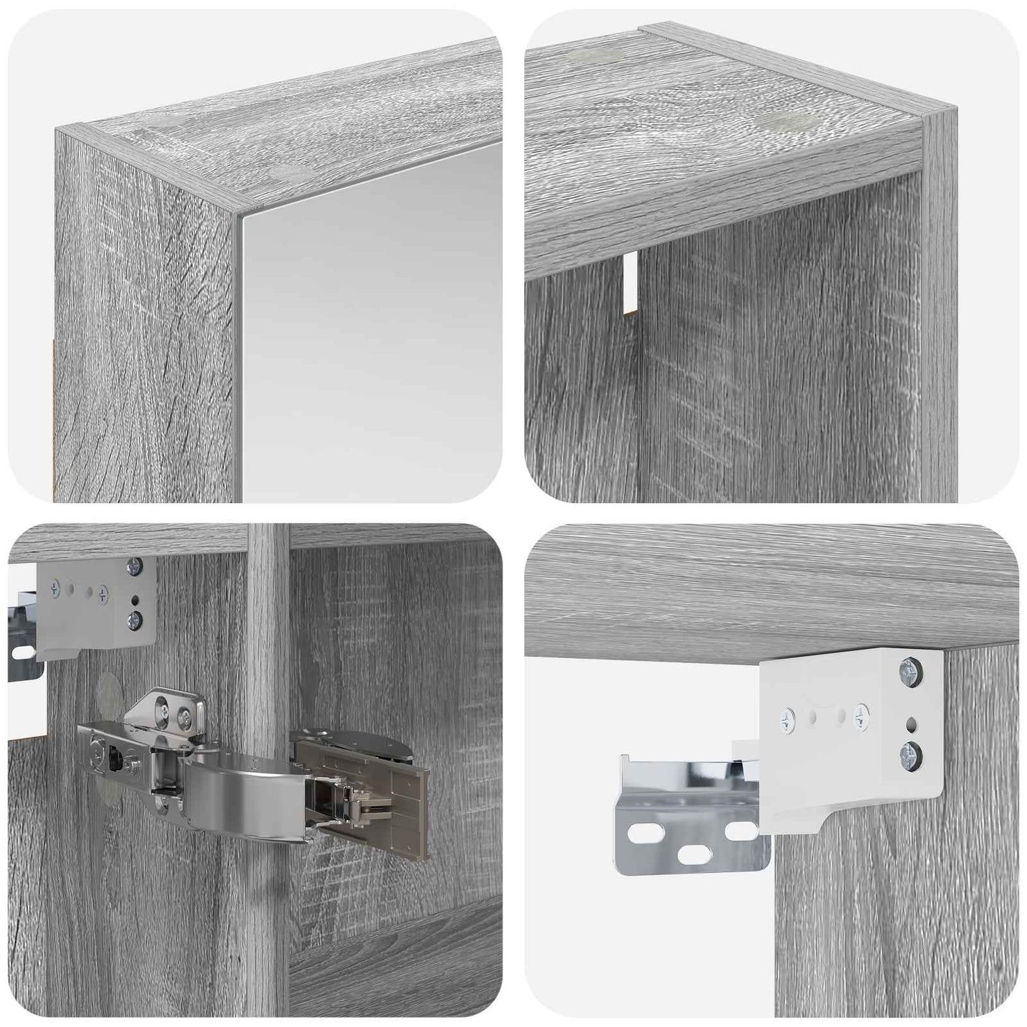 Set di Armadi da Bagno con lo scaffale 3 pcs 140 x 14,5 x 70 cm | homemem39