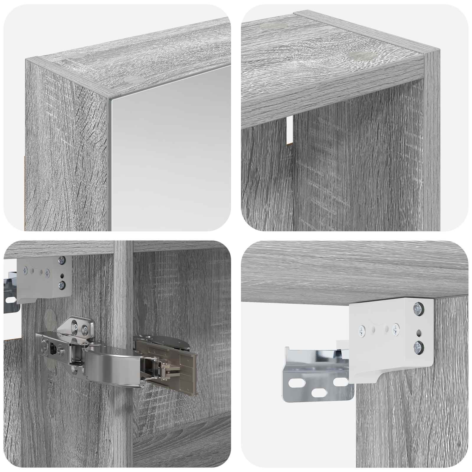 Set di Armadi da Bagno con lo scaffale 3 pcs 140 x 14,5 x 70 cm | homemem39