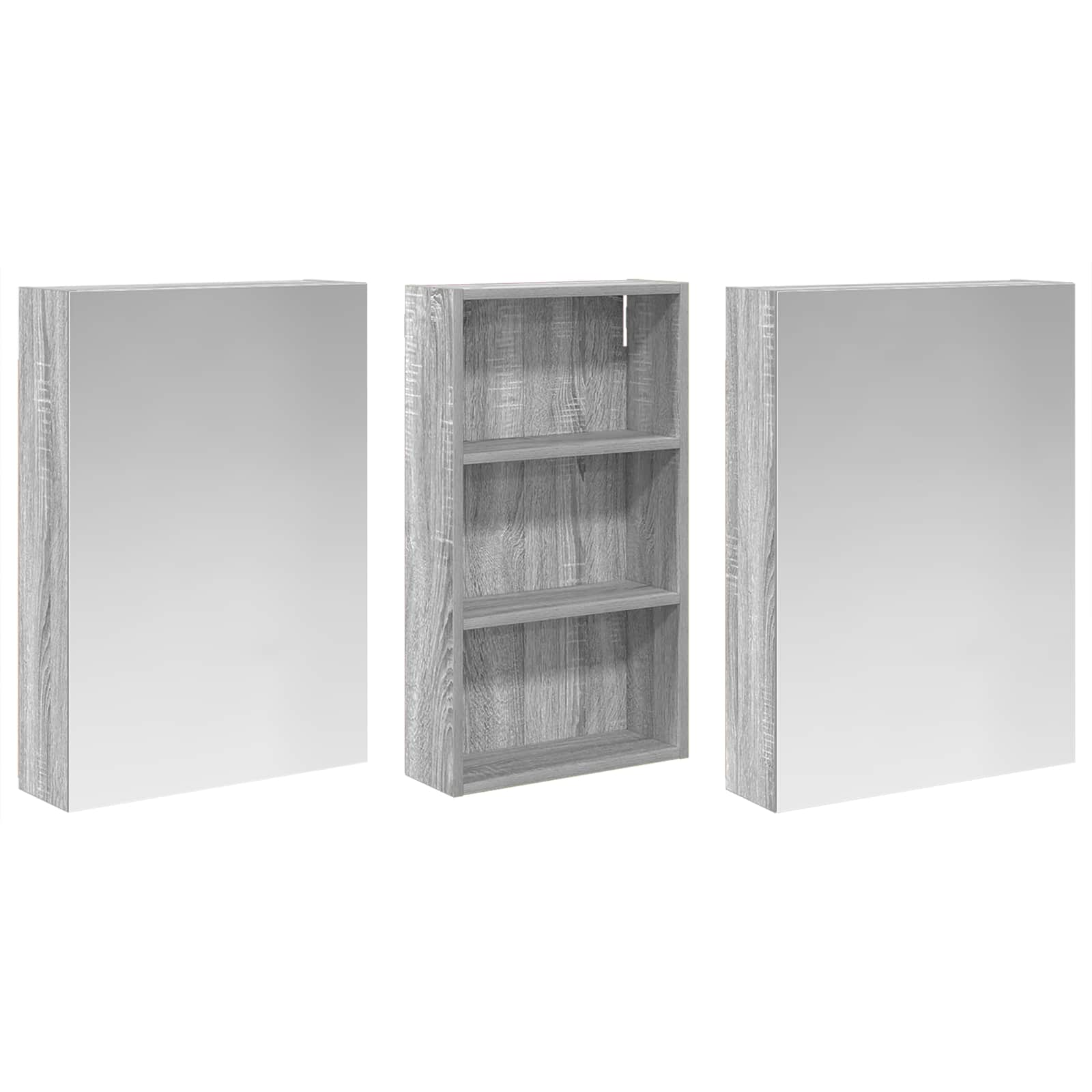 Set di Armadi da Bagno con lo scaffale 3 pcs 140 x 14,5 x 70 cm | homemem39