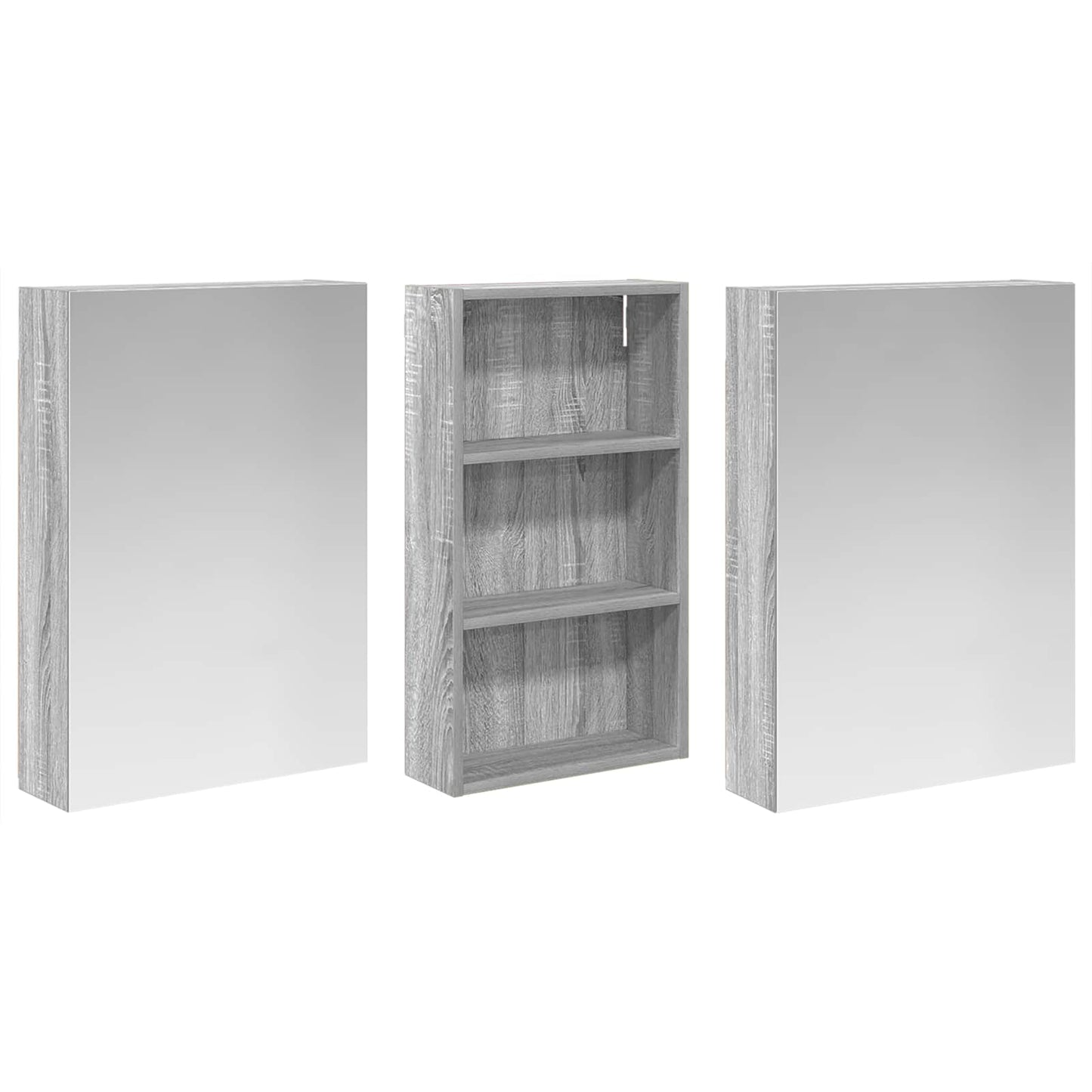Set di Armadi da Bagno con lo scaffale 3 pcs 140 x 14,5 x 70 cm