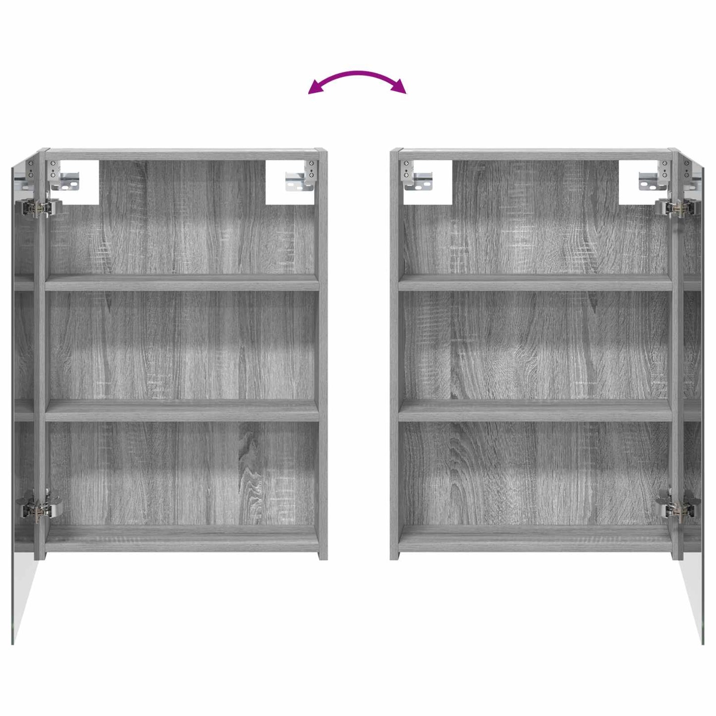 Set di Armadi da Bagno con lo scaffale 3 pcs 140 x 14,5 x 70 cm